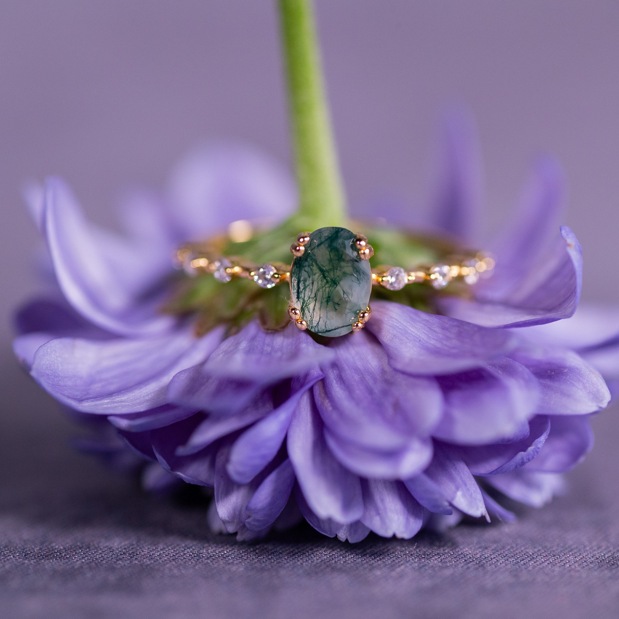 Agate Oval Ring