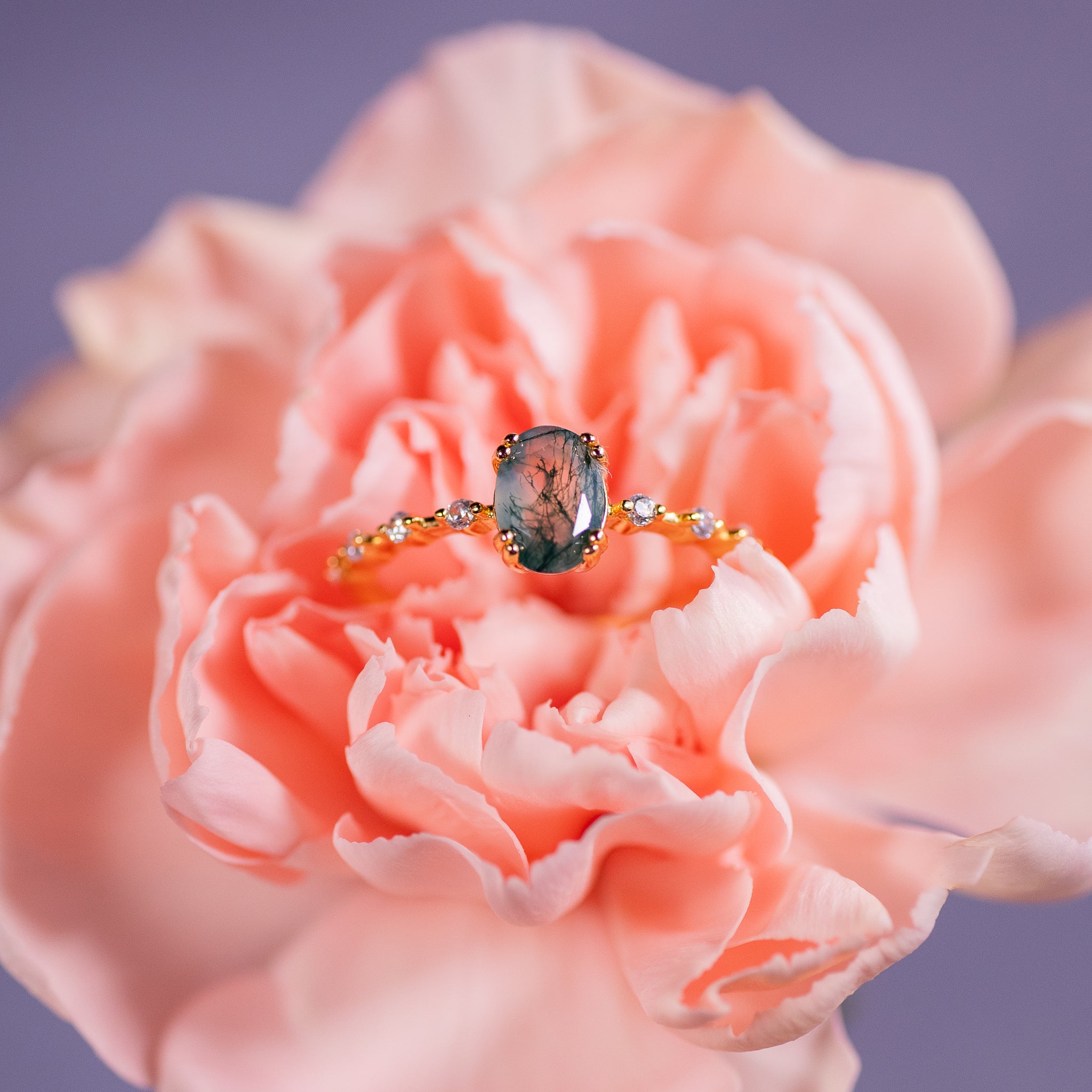 Agate Oval Ring