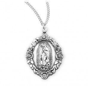Pendant - OLG - 4 Roses - Sterling Silver - 18"