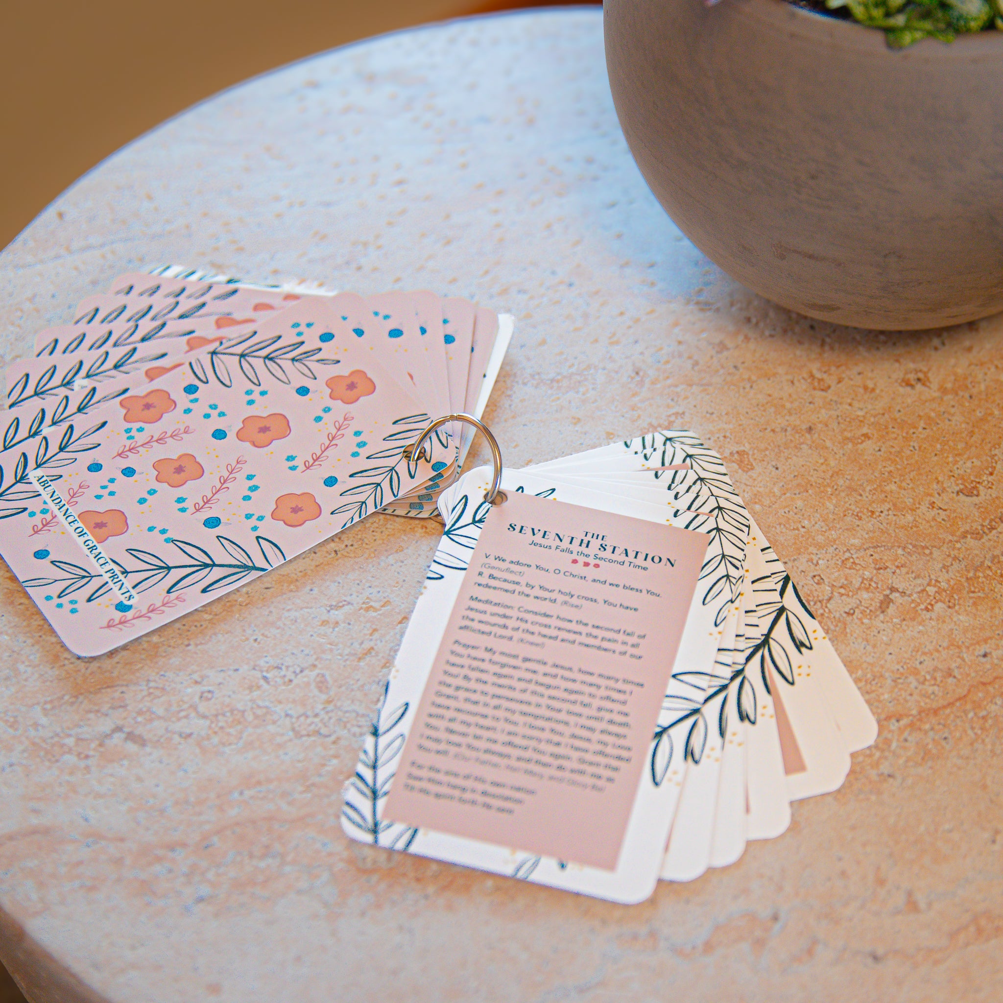 Stations of the Cross Prayer Card Set