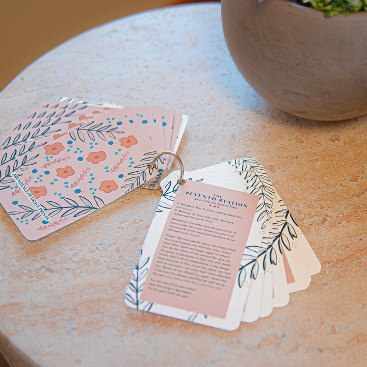Stations of the Cross Prayer Card Set
