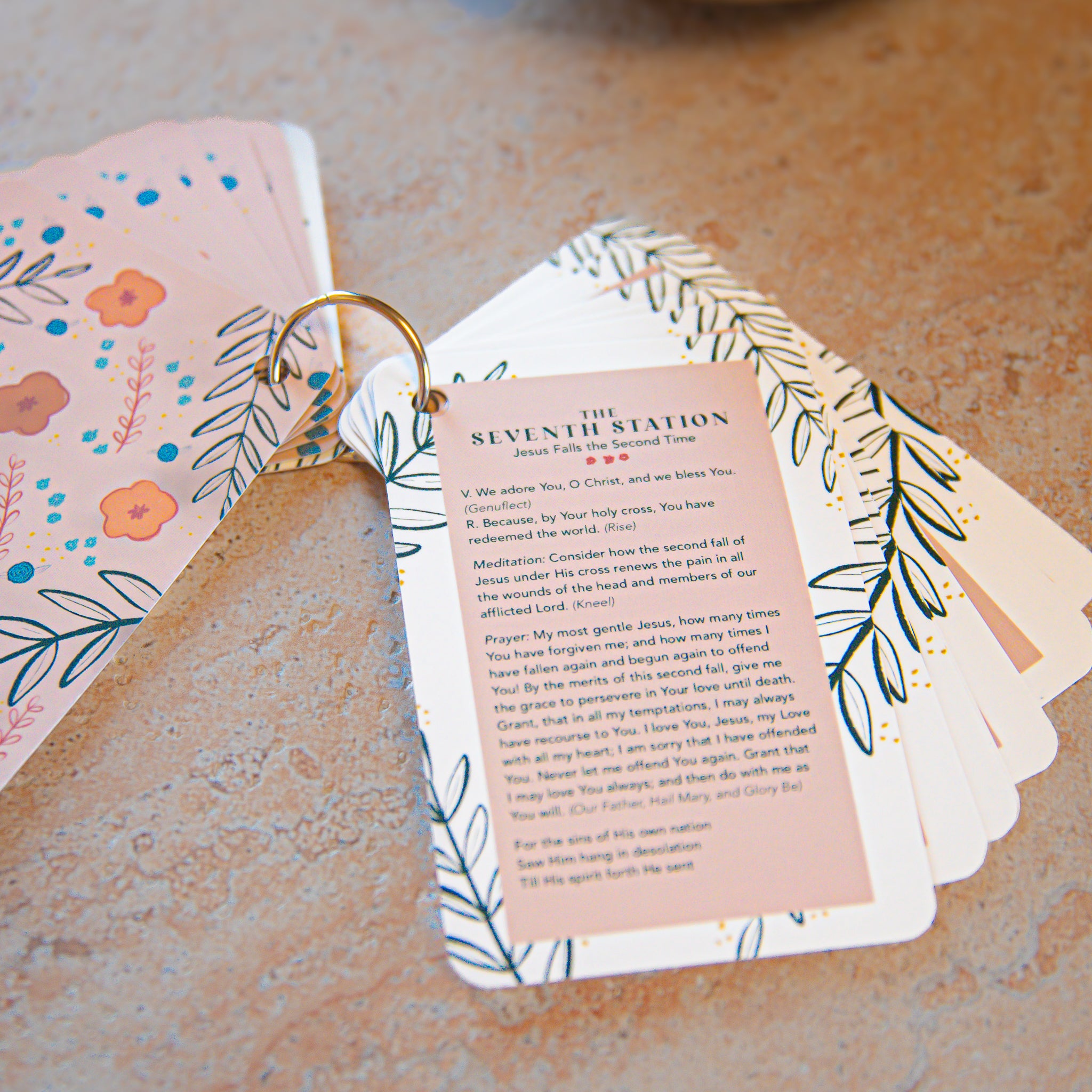 Stations of the Cross Prayer Card Set