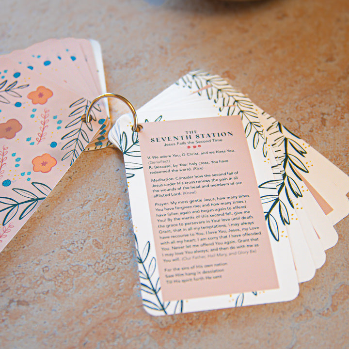 Stations of the Cross Prayer Card Set