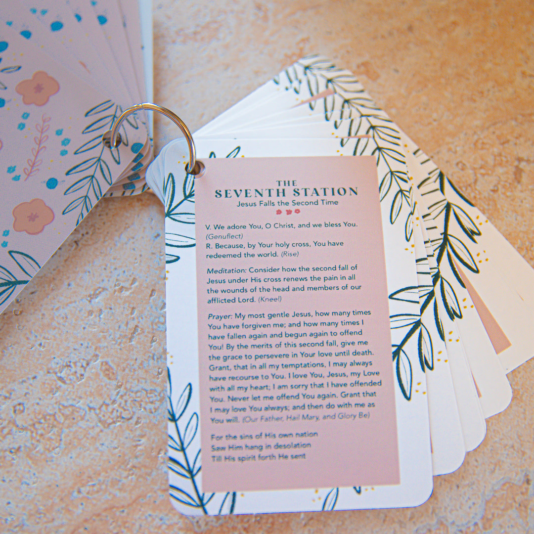 Stations of the Cross Prayer Card Set