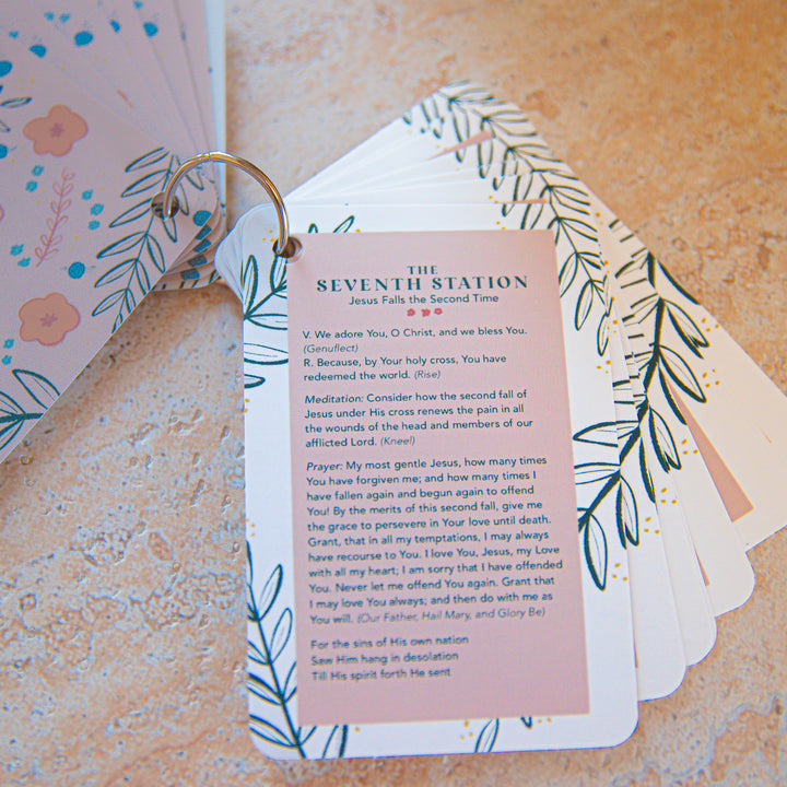 Stations of the Cross Prayer Card Set
