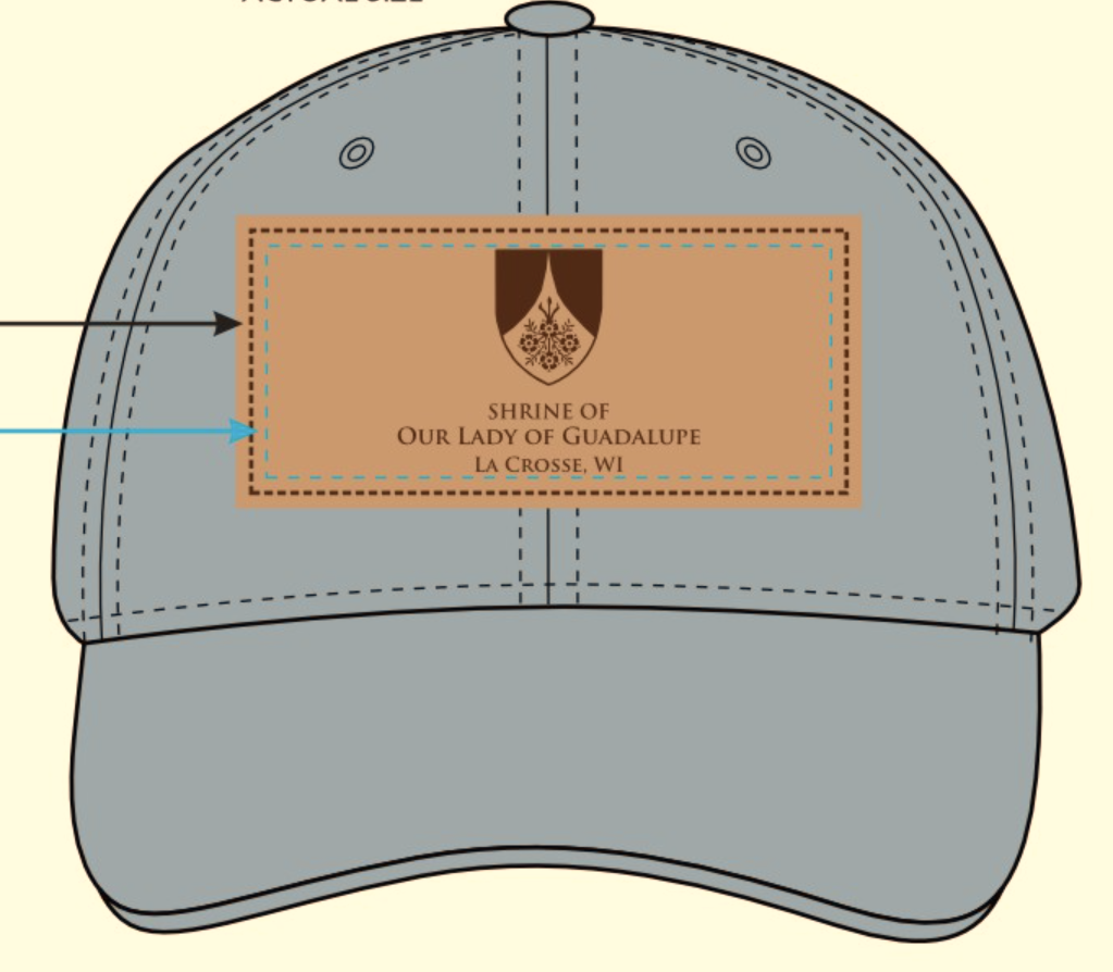 Baseball Cap - Light Blue - Shrine Logo on Brown Patch