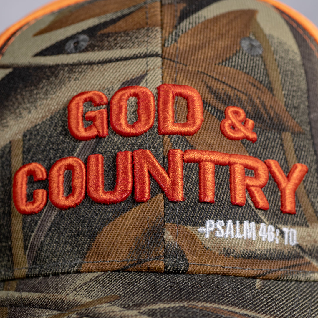 Camo God &amp; Country Hat