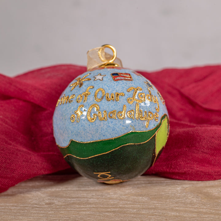 Fireworks Shrine Glass Ornament