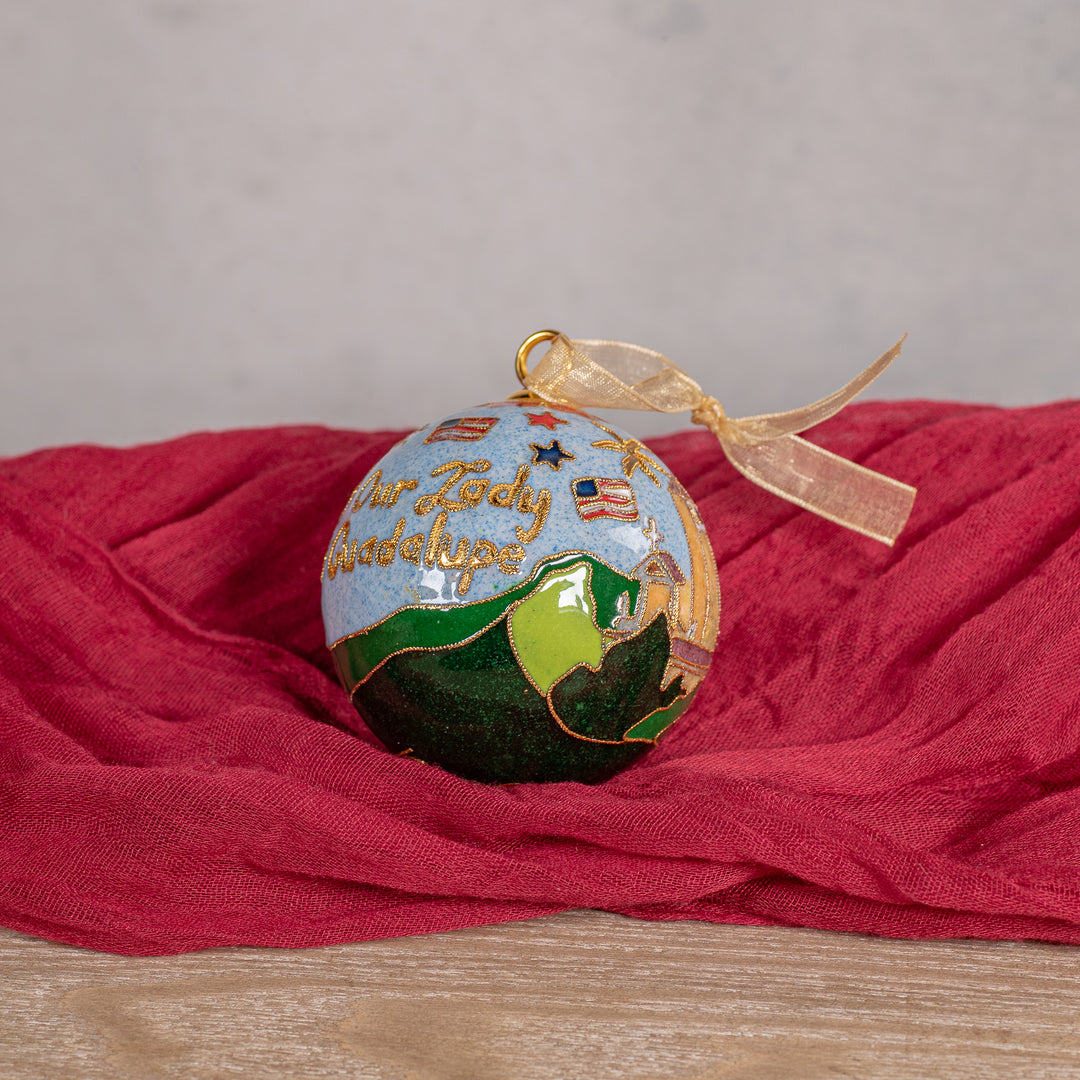 Fireworks Shrine Glass Ornament