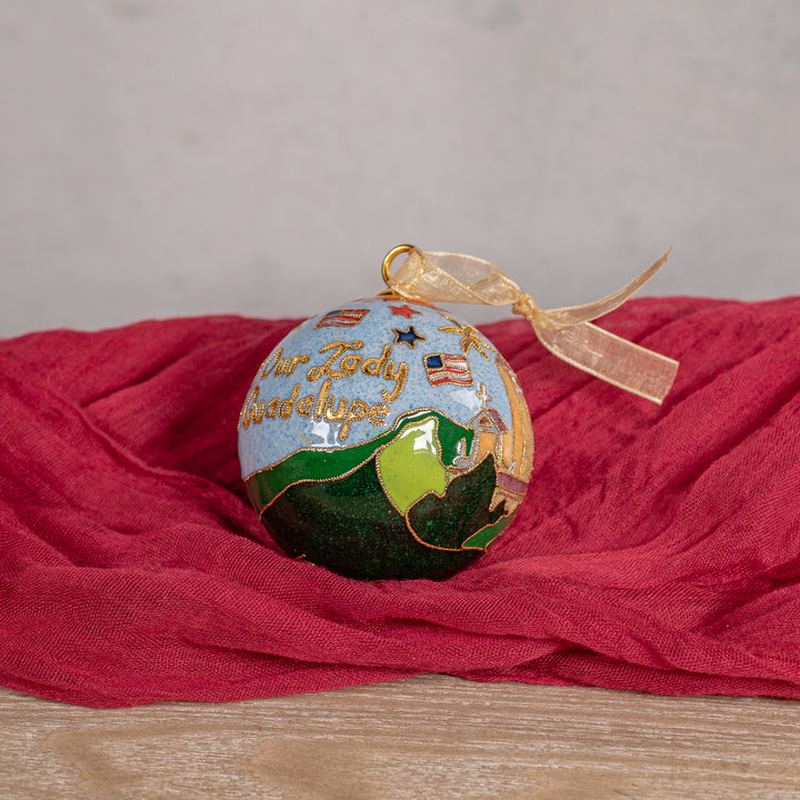 Fireworks Shrine Glass Ornament