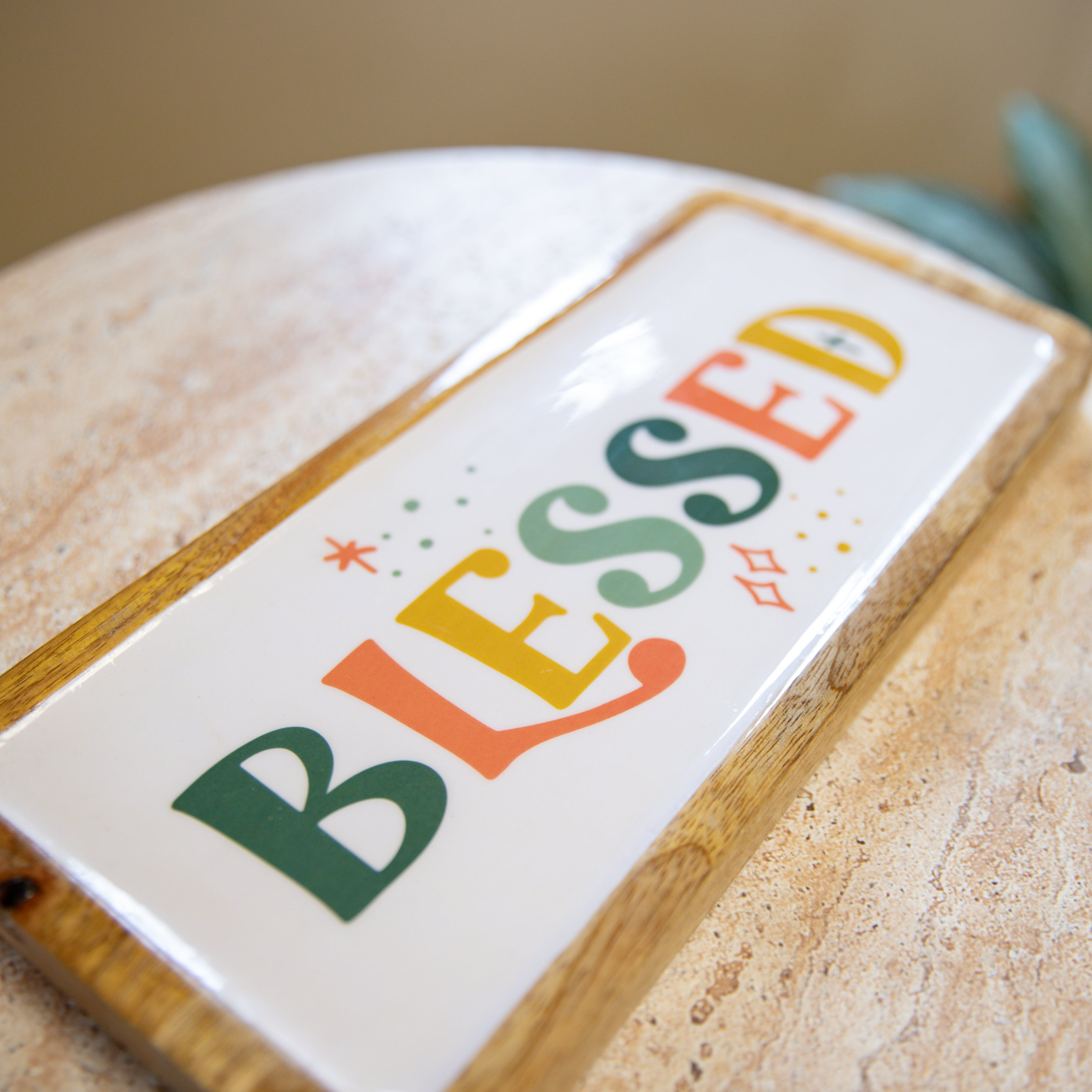 Colorful Blessed Tray