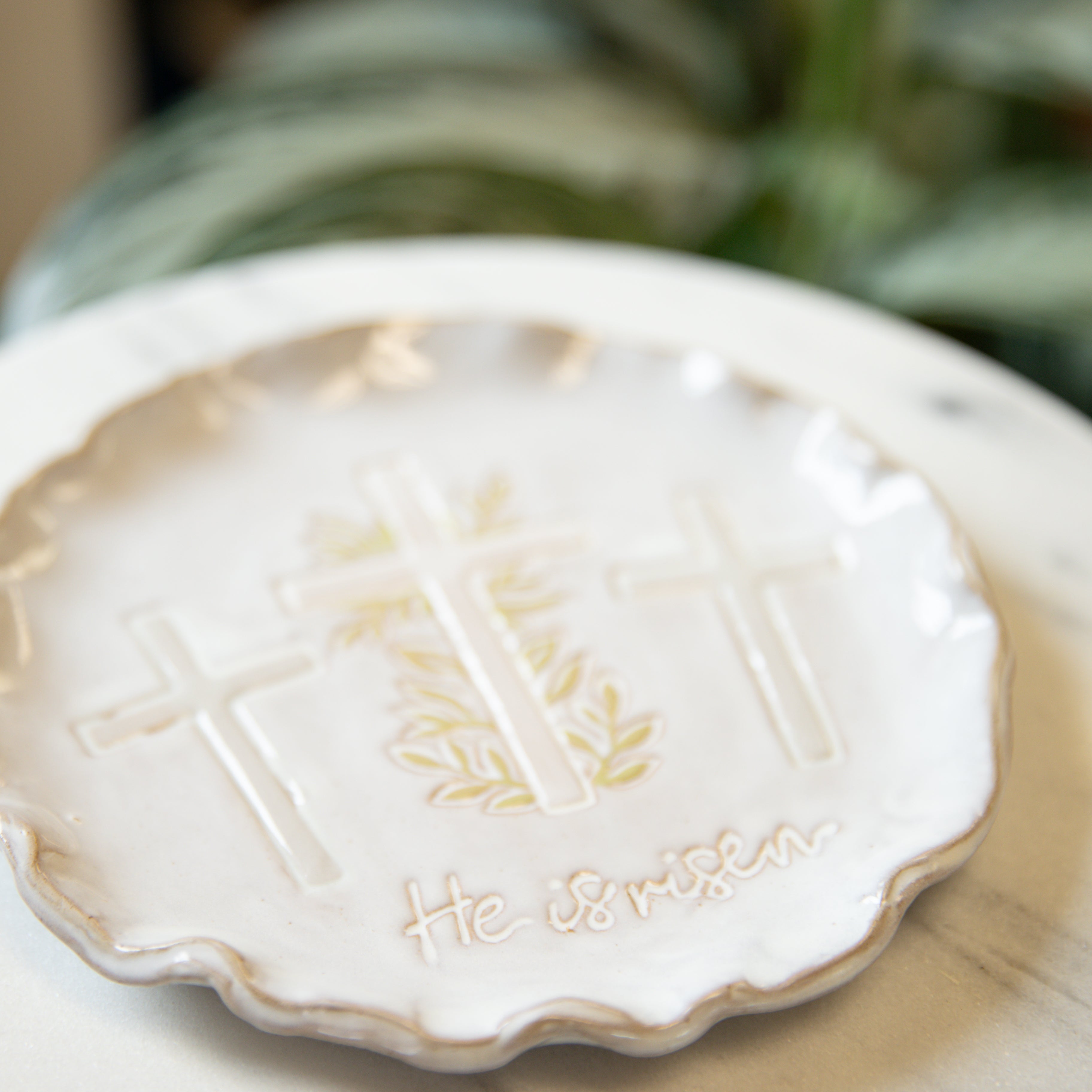 He Is Risen Dish