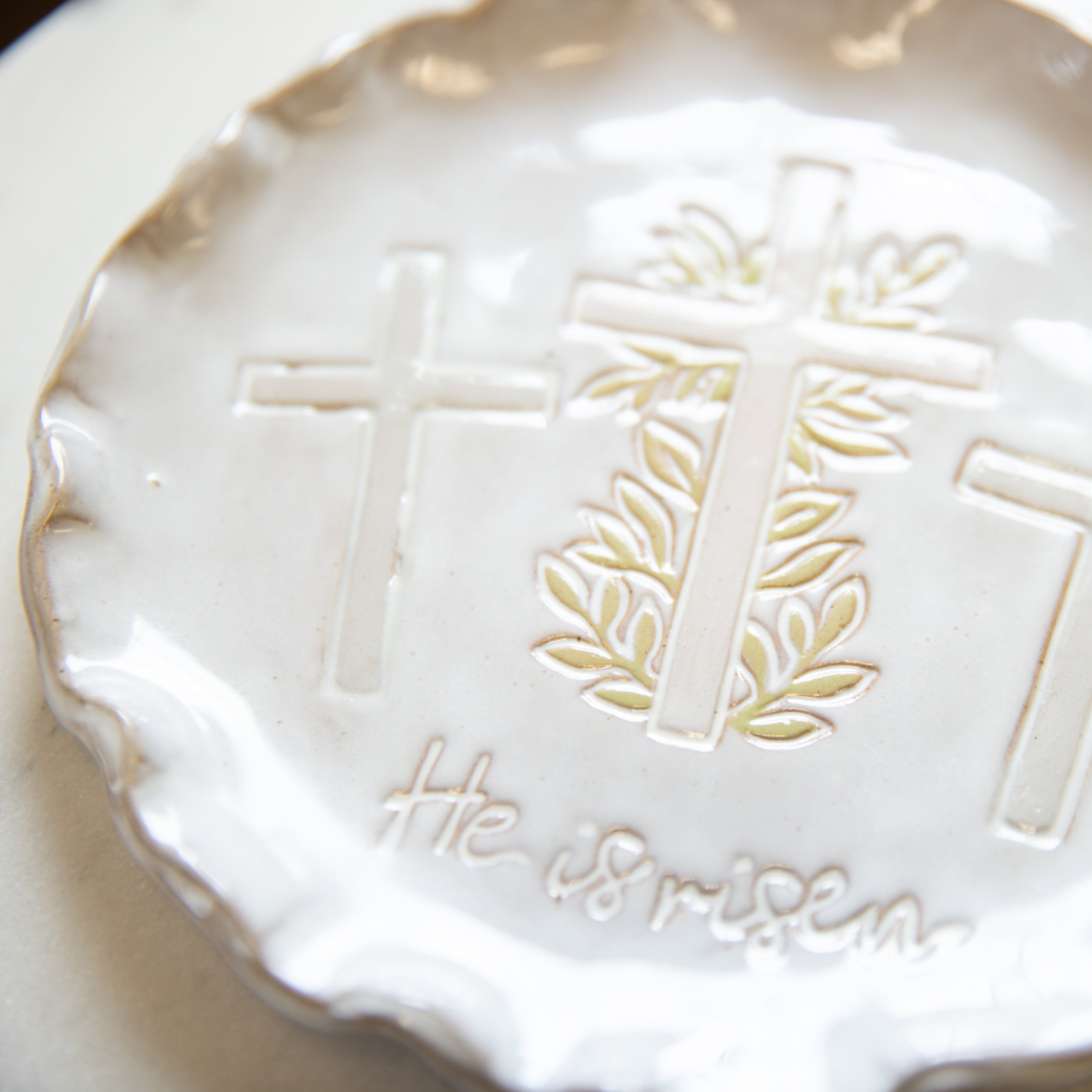 He Is Risen Dish