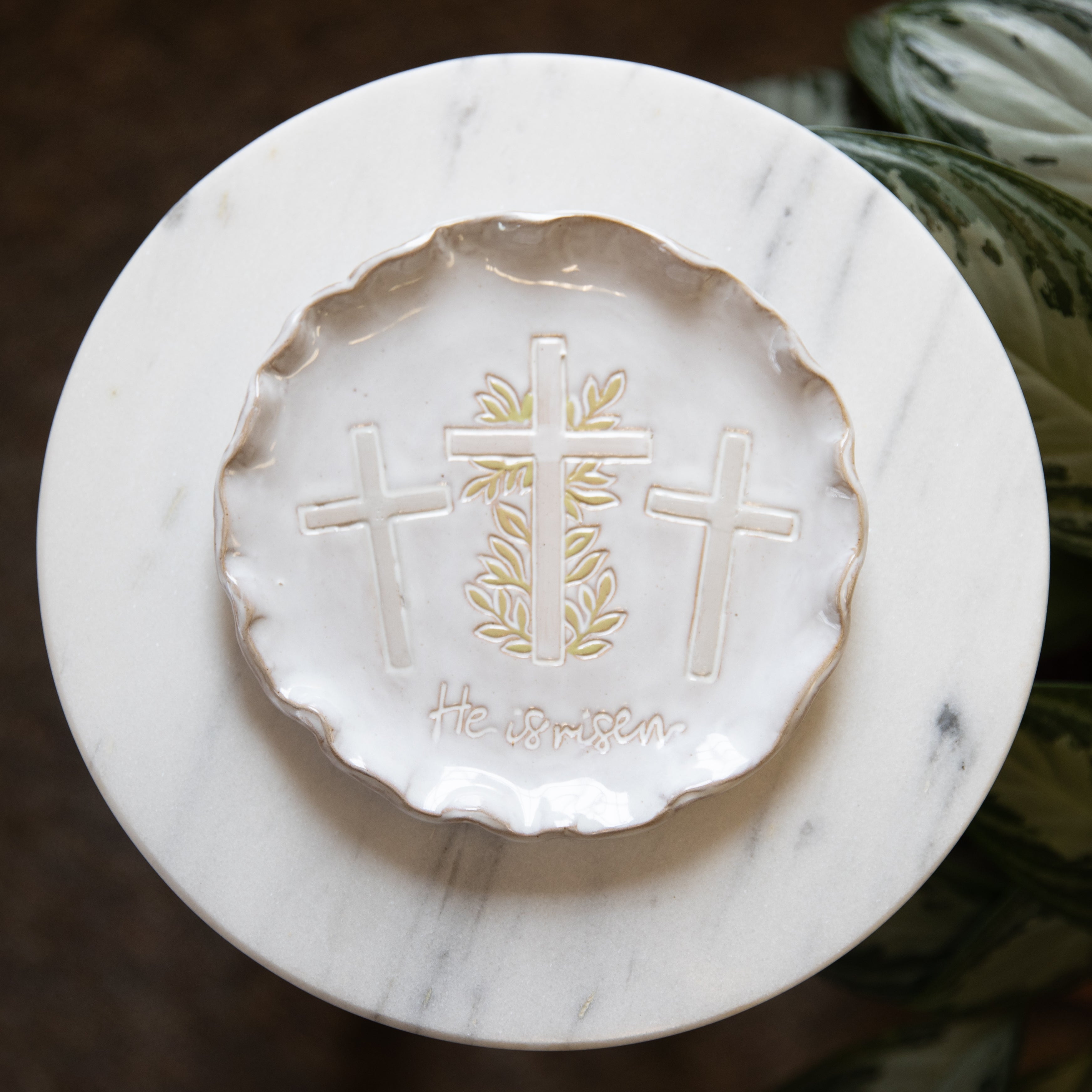 He Is Risen Dish