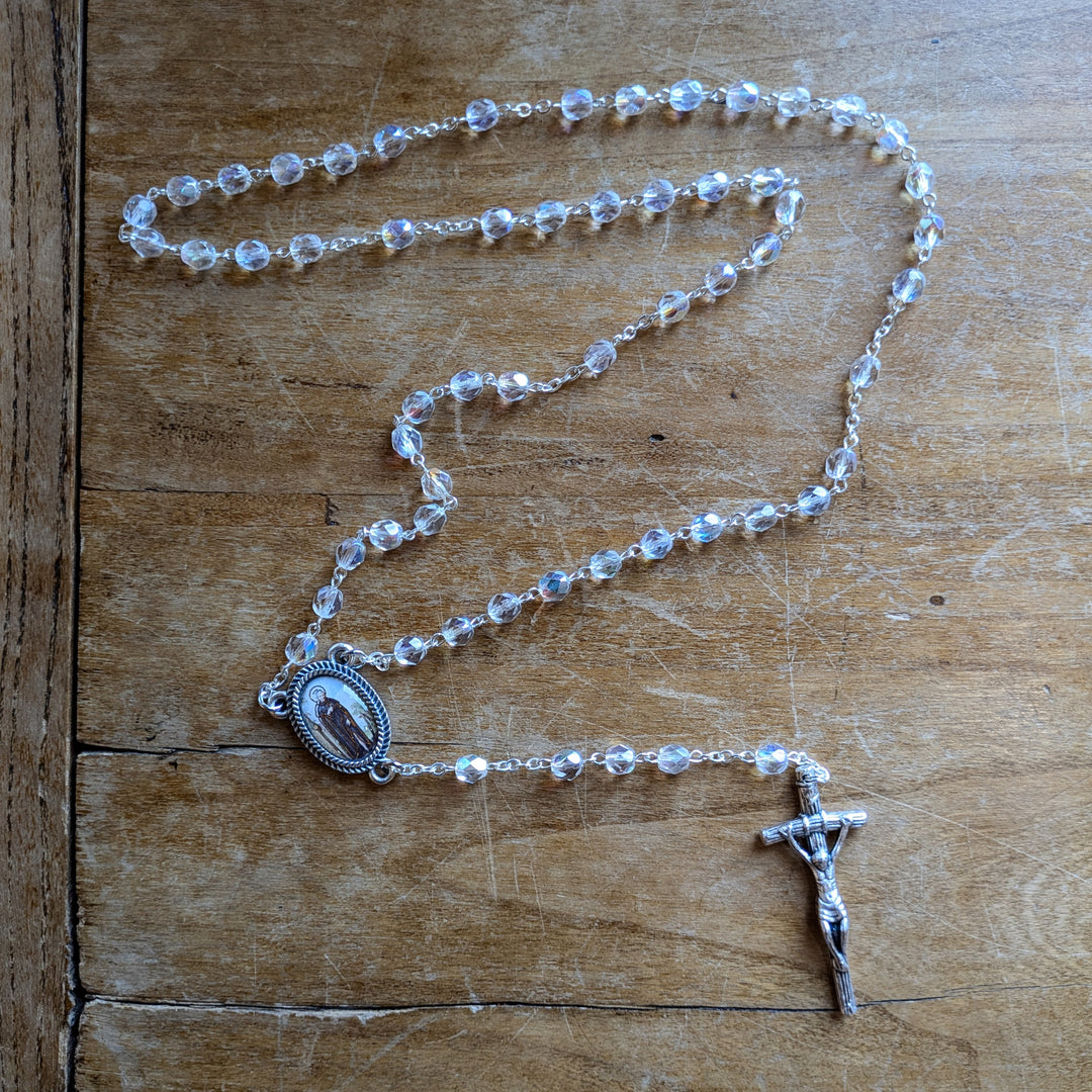 Rosary - St Peregrine - Crystal