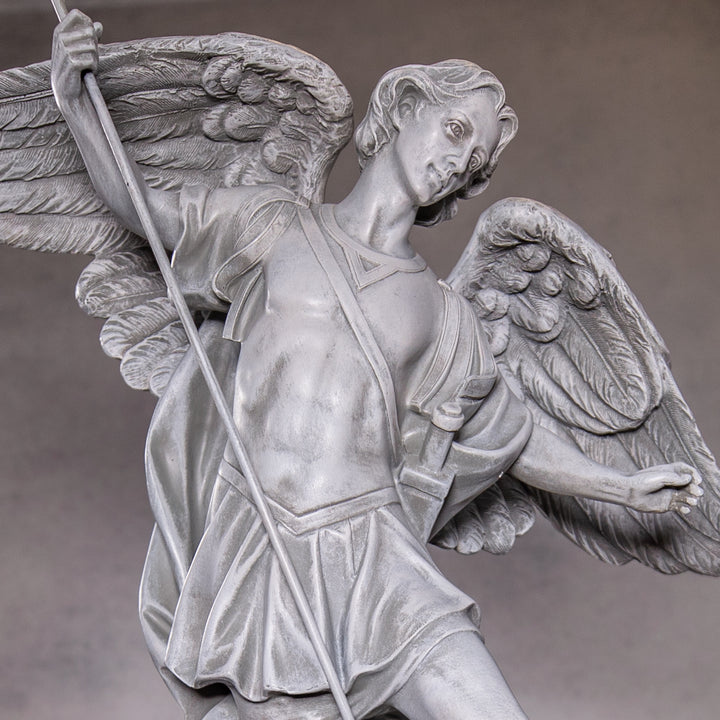 Garden Statue - St Michael - Resin/Stone Mix - 18.5"