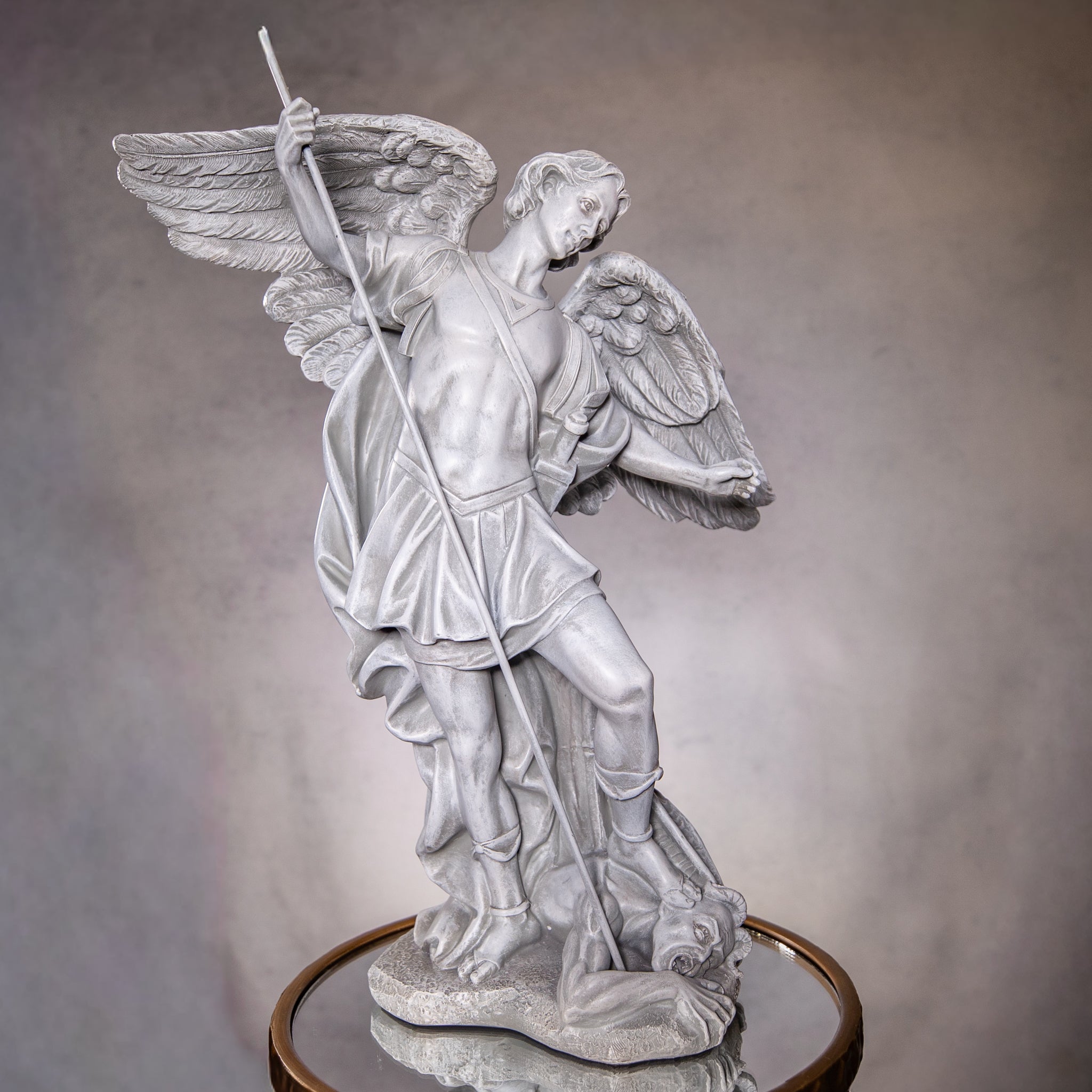 Garden Statue - St Michael - Resin/Stone Mix - 18.5"