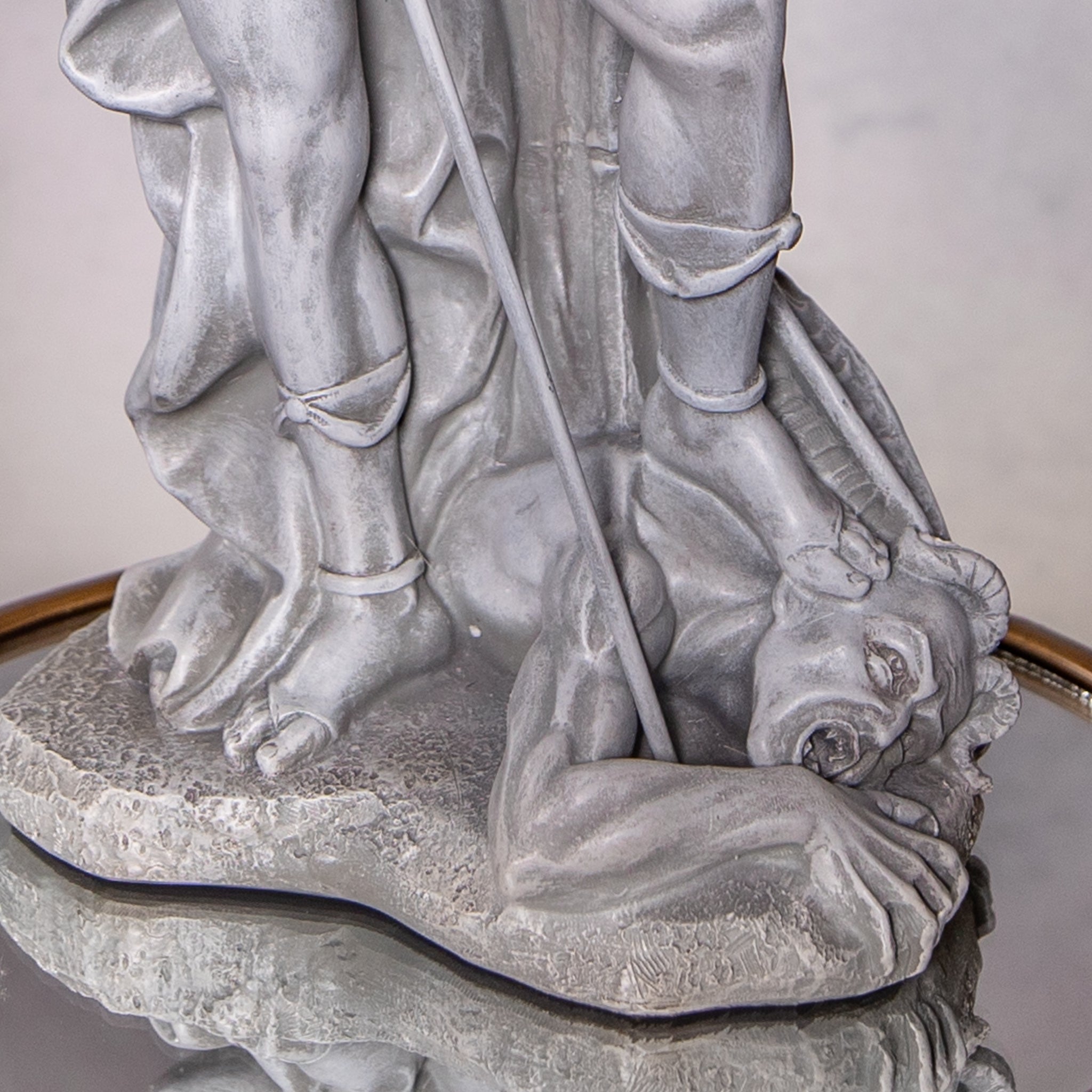 Garden Statue - St Michael - Resin/Stone Mix - 18.5"