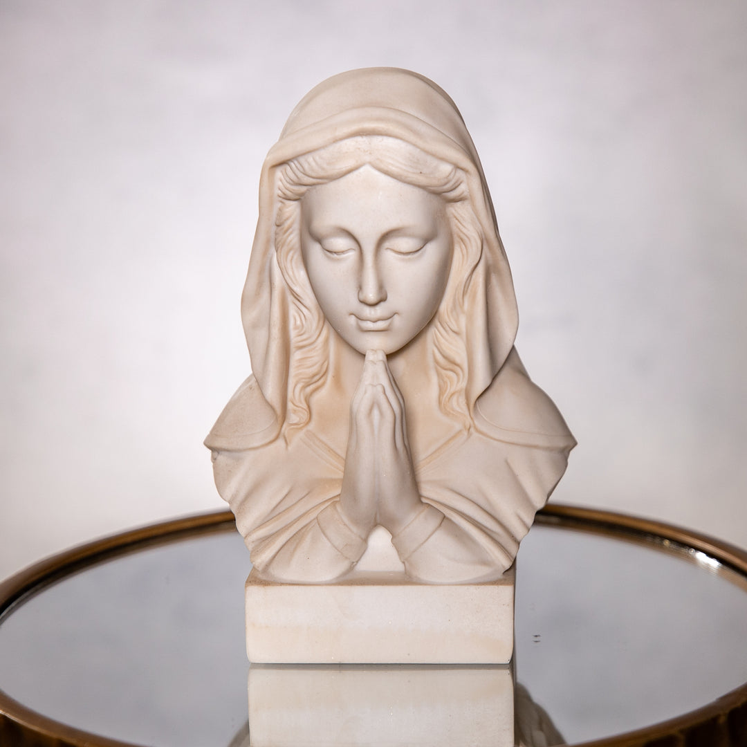 Figurine - Madonna Bust - Ivory - 7.75"