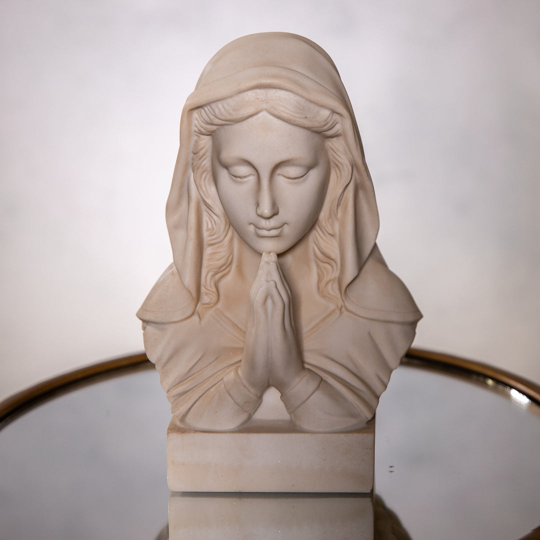 Figurine - Madonna Bust - Ivory - 7.75"