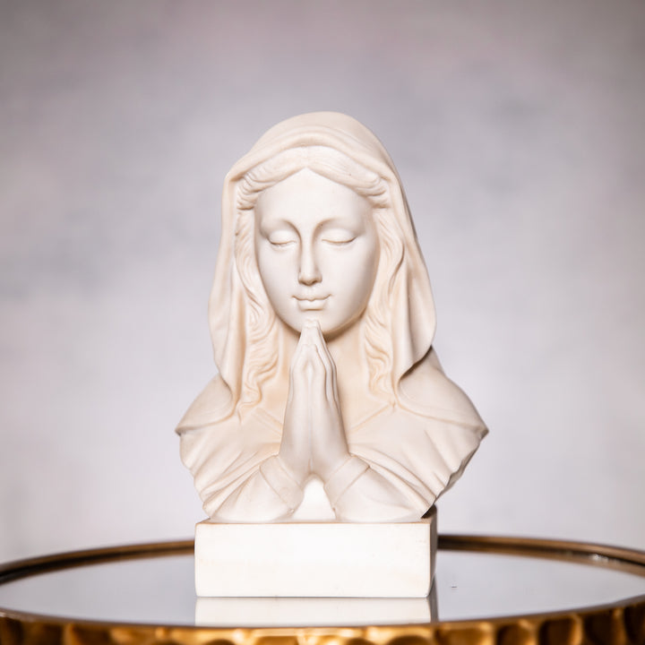 Figurine - Madonna Bust - Ivory - 7.75"
