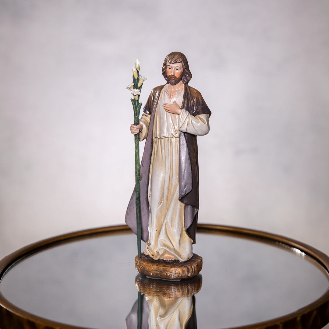Statue - St. Joseph - Home Blessing - Resin - 7.75"