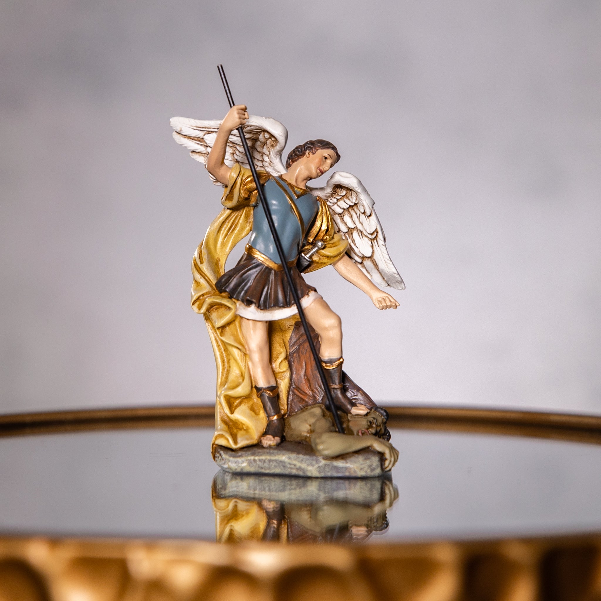 Statue - St. Michael - Resin/Stone Mix - 4.75"