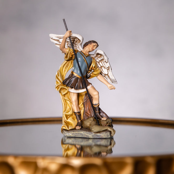 Statue - St. Michael - Resin/Stone Mix - 4.75"