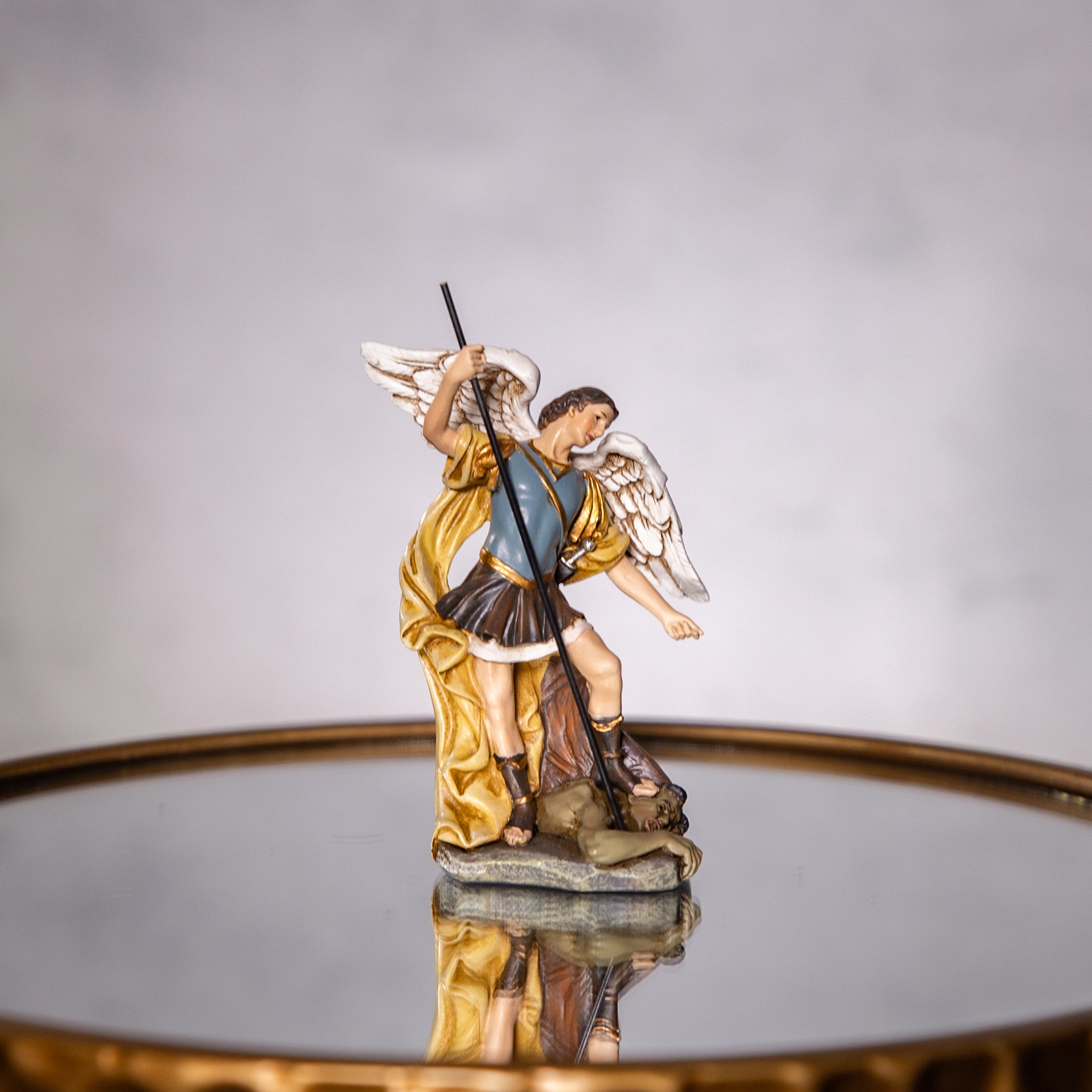 Statue - St. Michael - Resin/Stone Mix - 4.75"