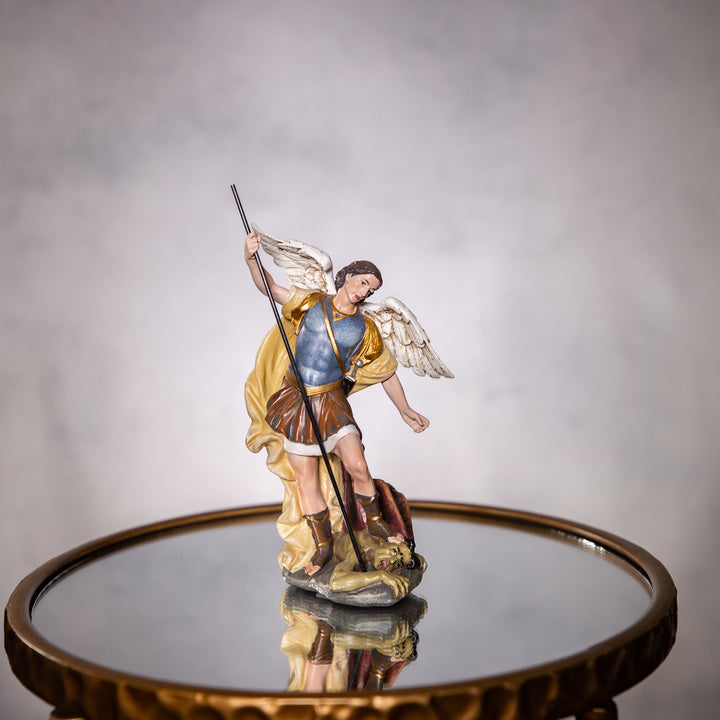 Statue - 7.25" St Michael - Color - Resin