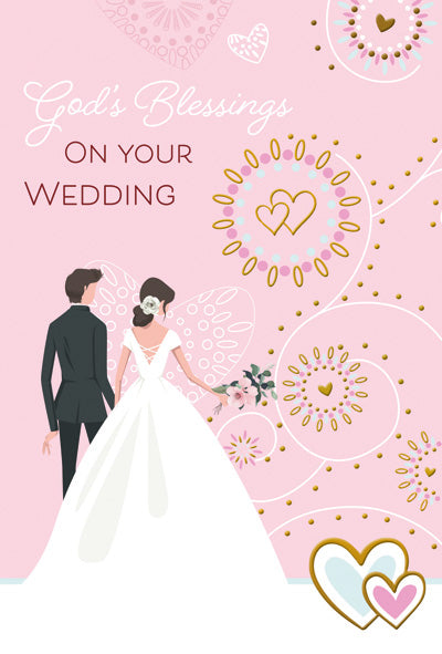 Gods Blessing on Your Wedding Greeting Card