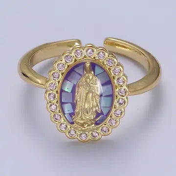 Ring - OLG - 14K Gold Filled - Purple - Cubic Zirconia
