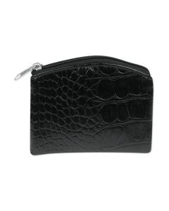 Rosary Case - Black Crocodile