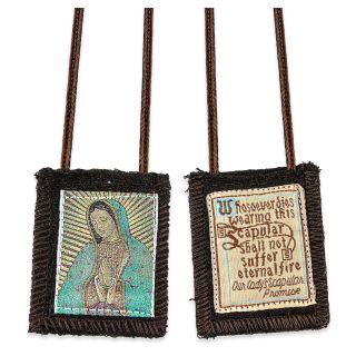 Scapular - OLG Brown Wool - 1.75"x2"