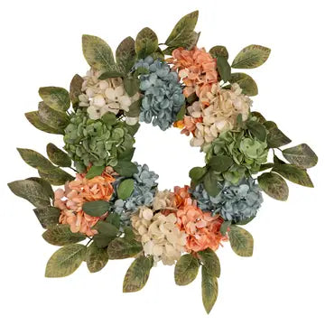 Wreath - Hydrangea - Fall Blue