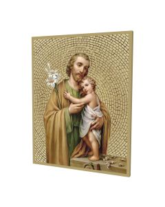 Plaque - St Joseph Mosaic - 8"x10"