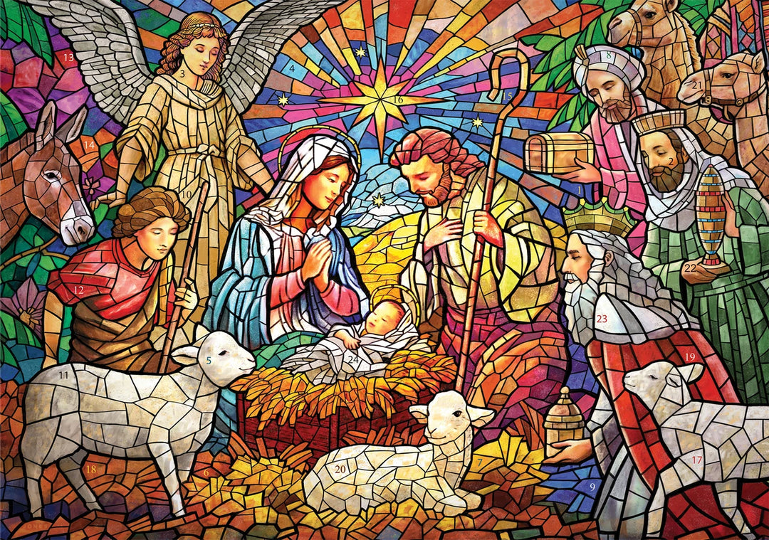 Advent Calendar - Starlit Nativity - Bible Verse