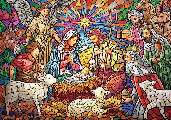 Advent Calendar - Starlit Nativity - Bible Verse