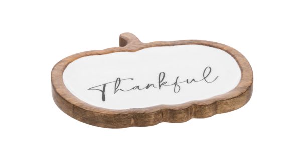 Blessed Thankful Grateful Pumpkin Tray Set of 3