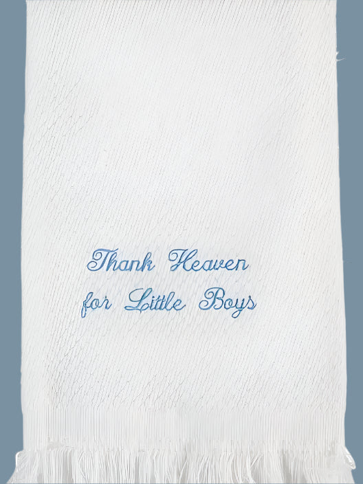 "Thank Heaven for Little Boys" Blanket