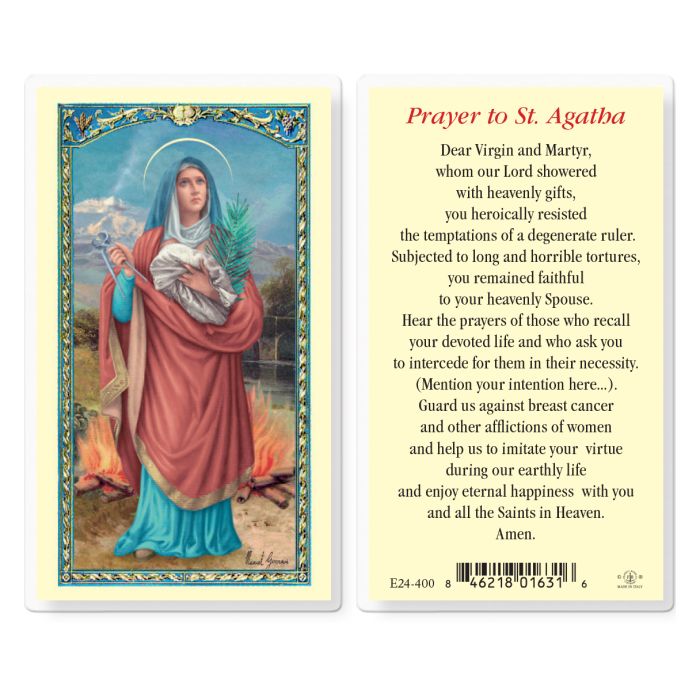 Holy Card - Saint Agatha