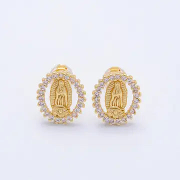 Earrings - OLG - 16K Gold Filled - Oval