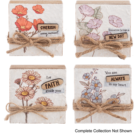 Floral Message Block