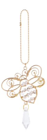 Ornament - Bee - Crystals - Gold