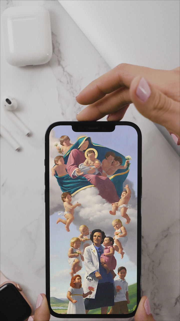 St. Gianna Phone Wallpaper