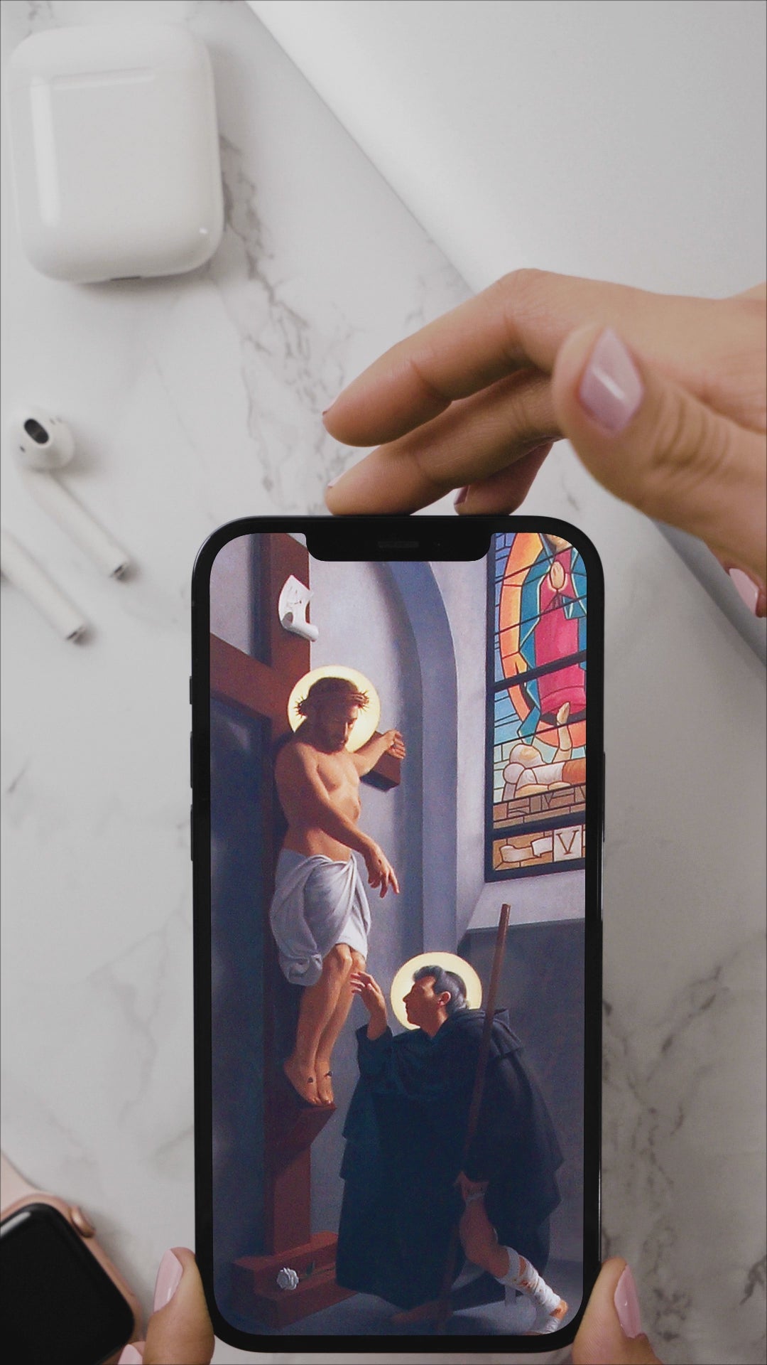 St. Peregrine Phone Wallpaper