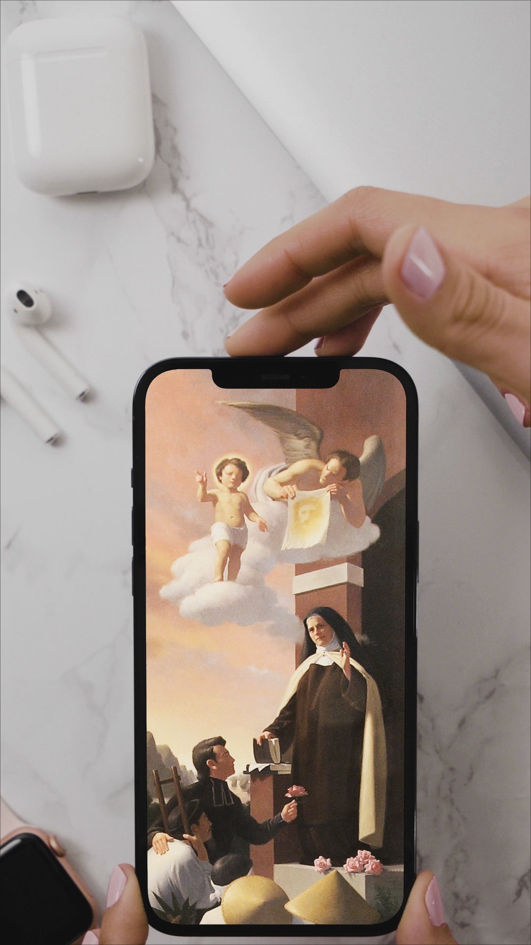 St. Thérèse Phone Wallpaper