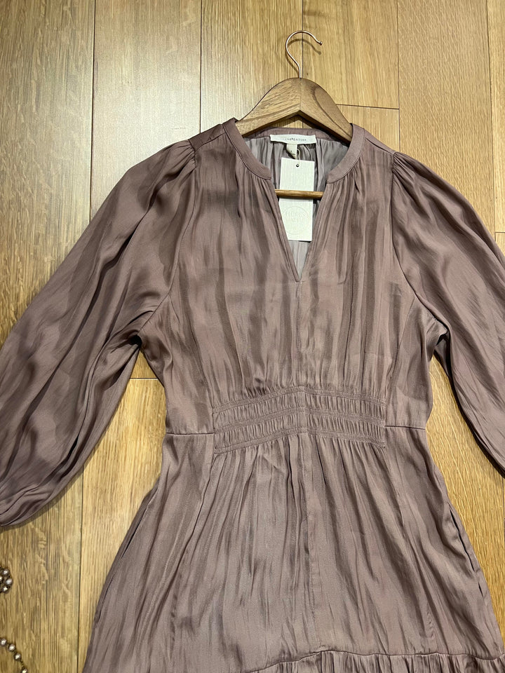 Lilac Satin Dress