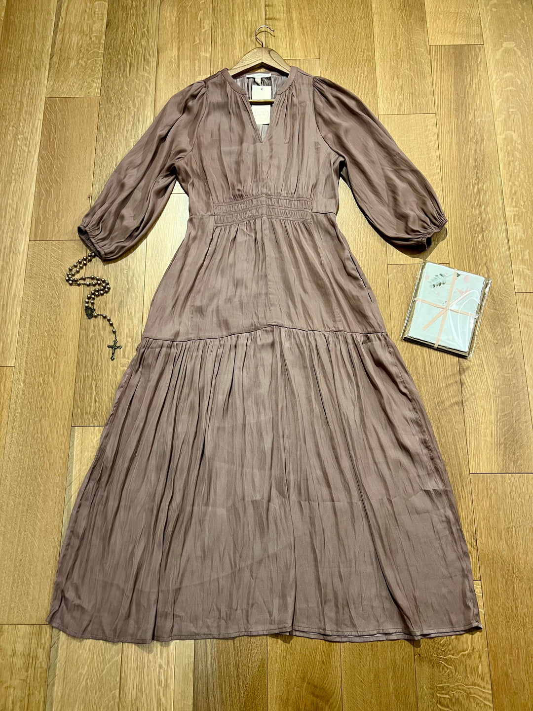 Lilac Satin Dress