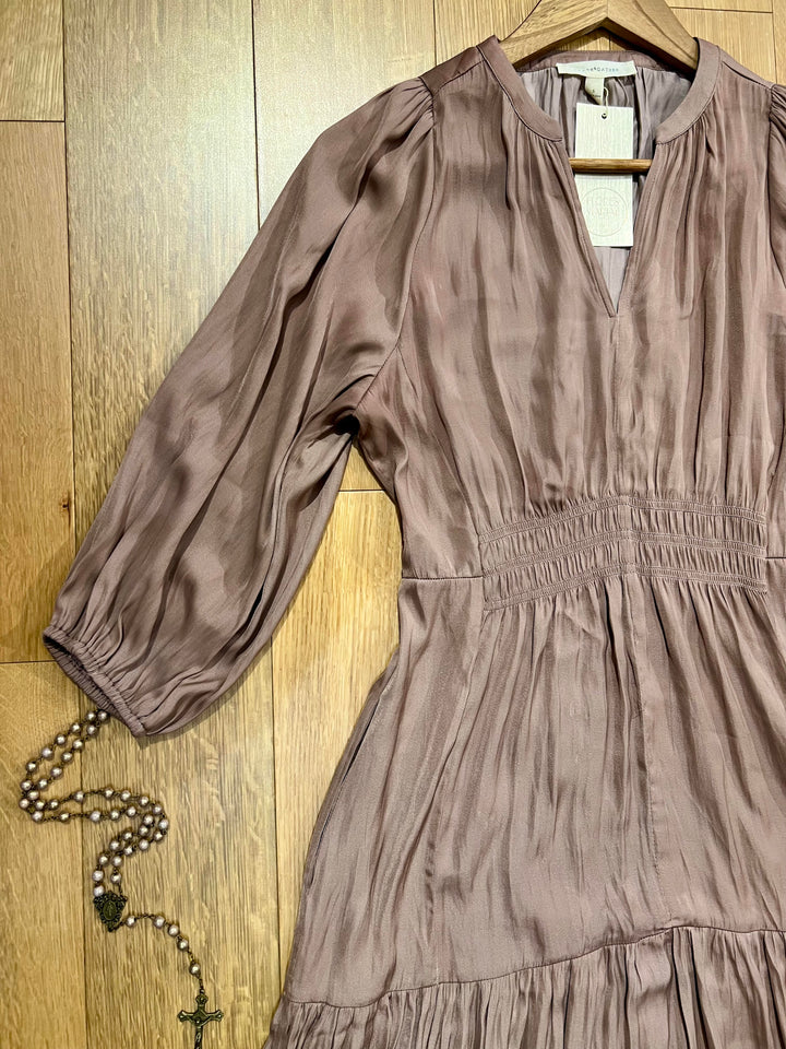 Lilac Satin Dress